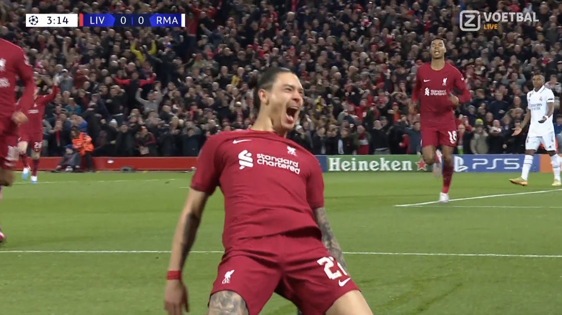 Liverpooli kalon në epërsi me një gol fantastik të Nunez – VIDEO