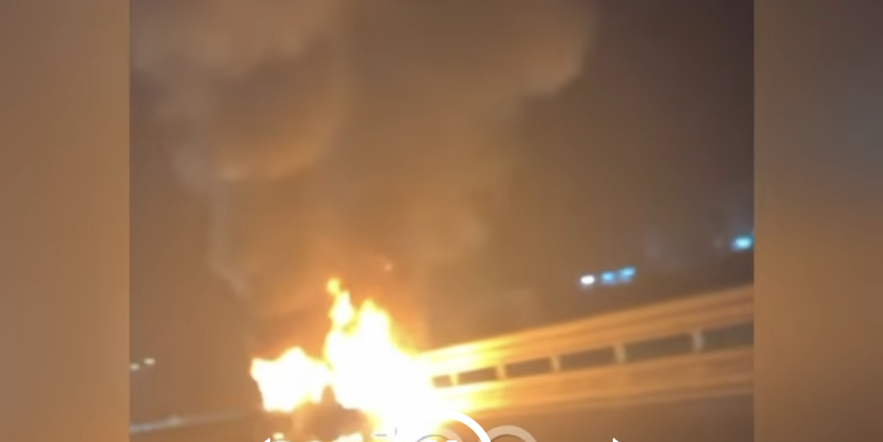 Një makinë raportohet e djegur në Tiranë-Durrës, dyshohet se ka lidhje me të shtënat në Top Channel