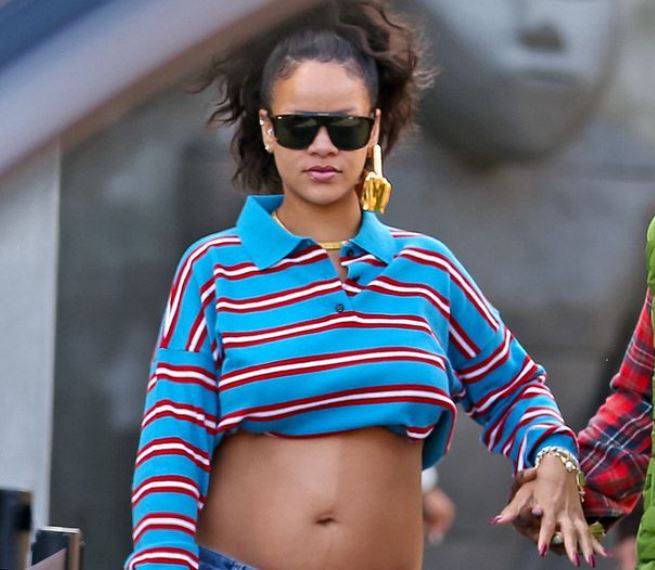 Rihanna shfaq barkun në rritje rrugëve të Hollivudit me të dashurin e saj