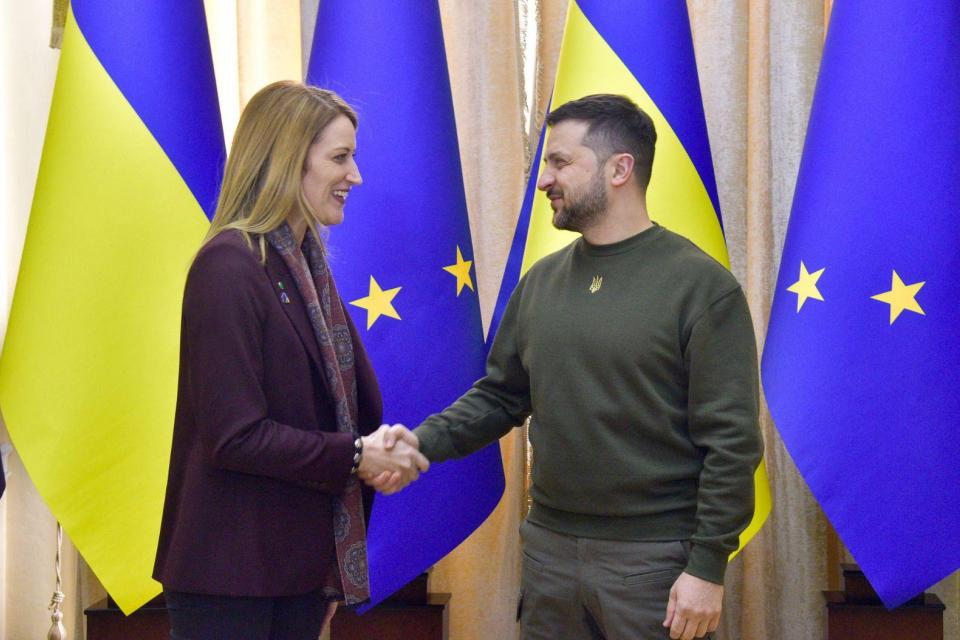 Presidentja e PE-së fton nisjen e negociatave për anëtarësimin e Ukrainës sivjet