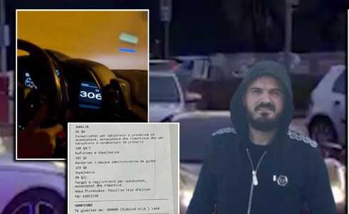 Voziti me shpejtësi mbi 300 km/h, Policia kap tiktokerin e njohur, Aleks Vishën