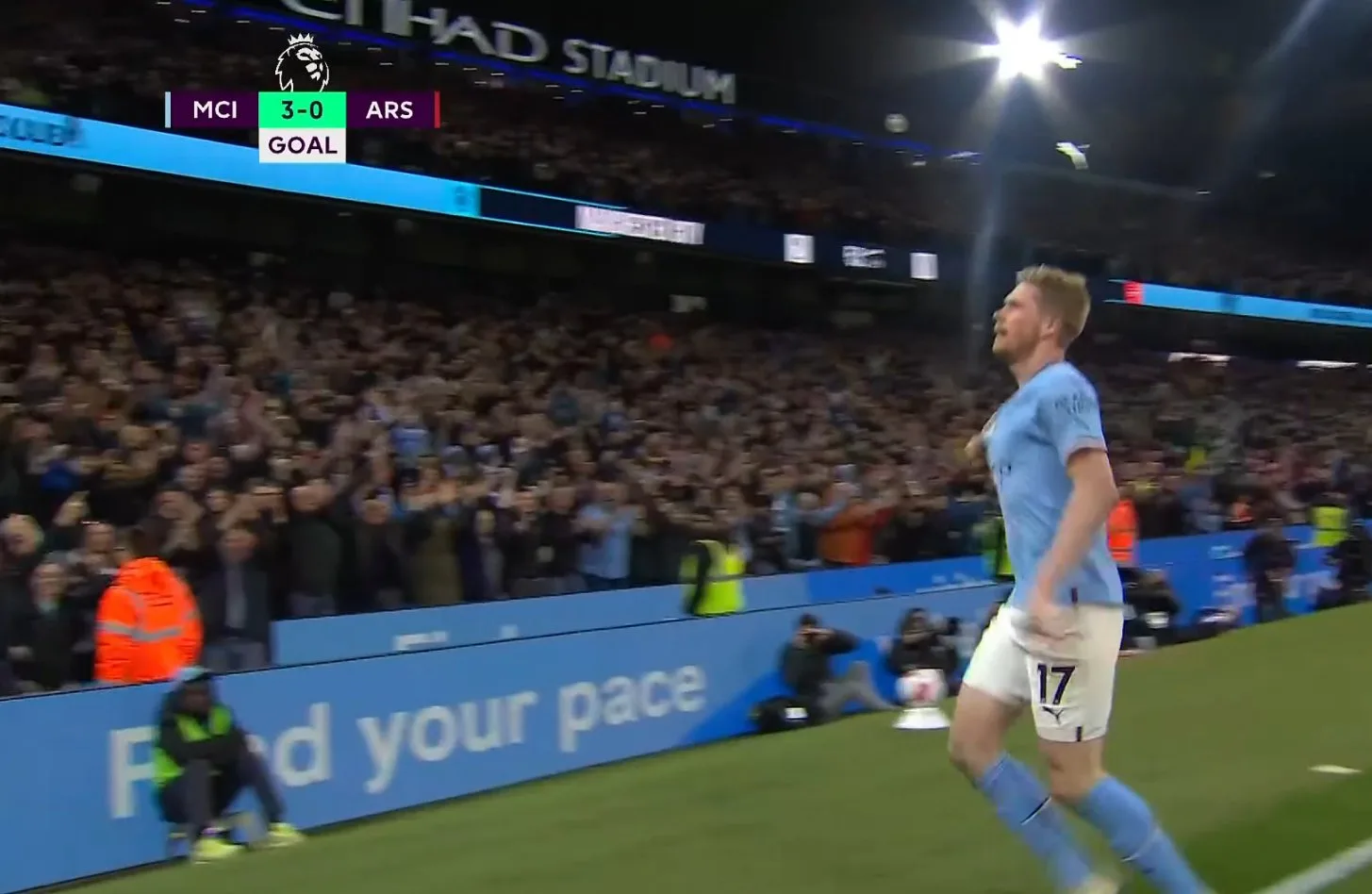 De Bruyne shënon golin e tretë për Manchester Cityn