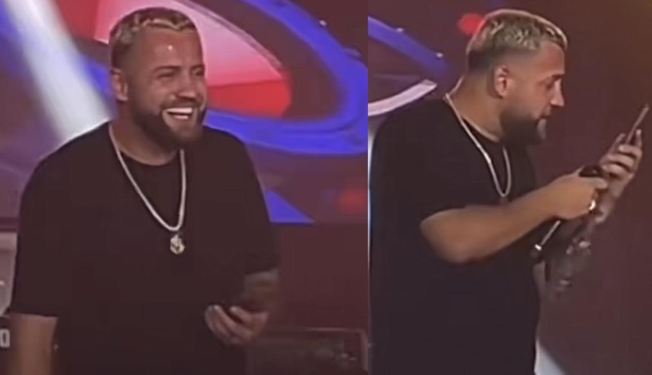 Luizi live në koncert telefonon Kiarën, nuk mungojnë batutat