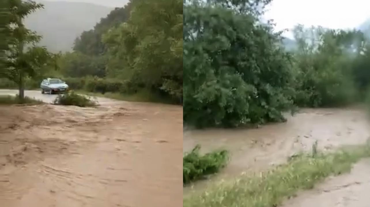 Situatë e rëndë në Vushtrri, vërshohet fshati Karaçë – VIDEO