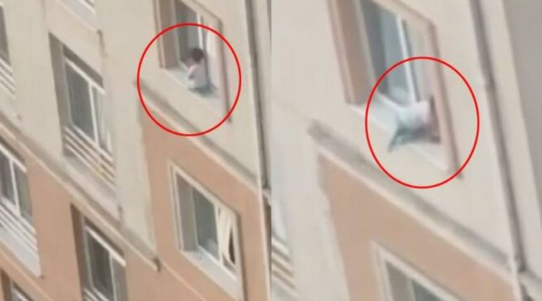 Rrezikoi të binte nga kati i pestë, policia në Lushnje shpëton vogëlushin e ngecur në dritare