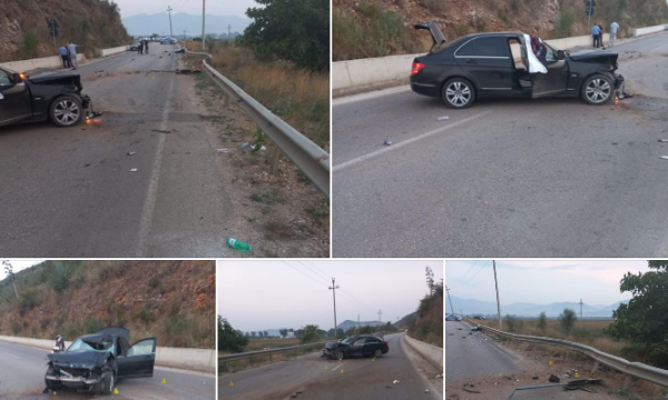 Pamjet e aksidentit me dy të vdekur në Sarandë: “Benzi” që copëtoi turistët, i shkatërruar