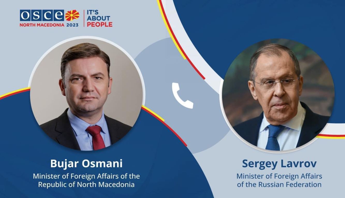 Osmani flet me Lavrov, i kërkon ndaljen e agresionit në Ukrainë