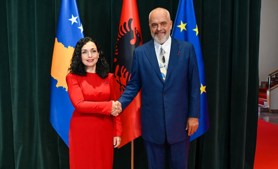Osmani pritet nga Rama: Kosova dhe Shqipëria mund të hapin rrugë për një të ardhme më të ndritshme