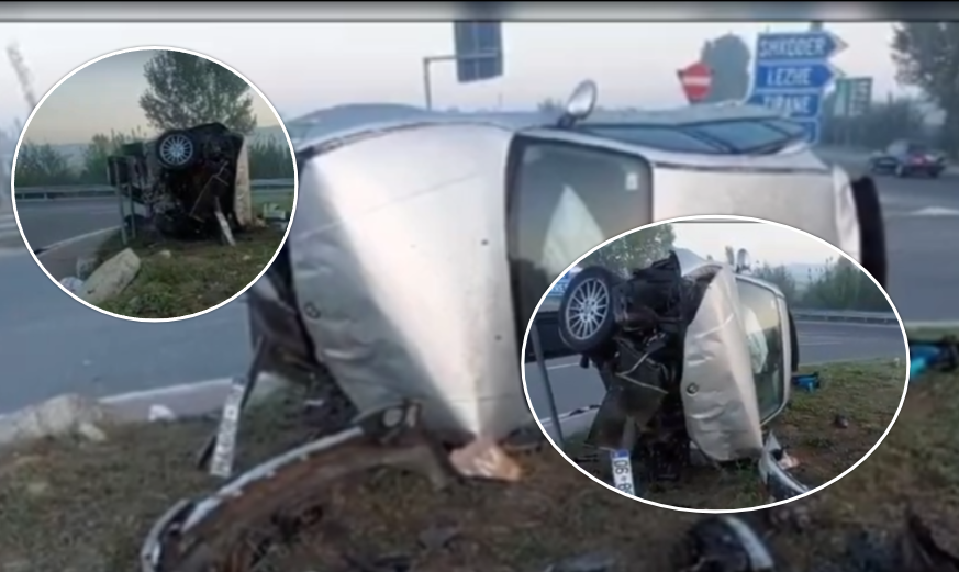 Dy kosovarë aksidentohen rëndë në Thumanë të Shqipërisë, shpëtojnë mrekullisht – VIDEO