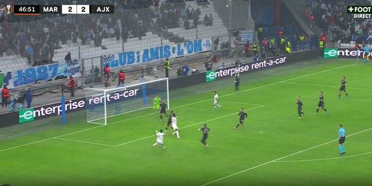 Aubameyang realizon gol fantastik me ‘gërshërë’ – Marseille në avantazh ndaj Ajaxit