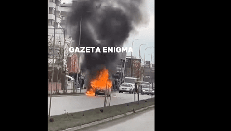 Policia jep detaje për veturën e djegur në Gjilan