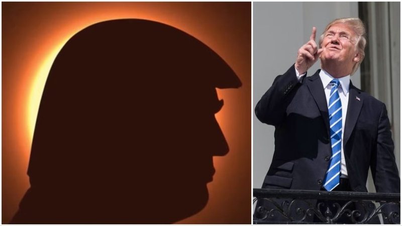 Postimi i Trump për eklipsin diellor bëhet viral