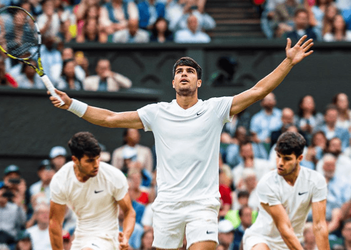 Alcaraz ‘e shkel’ Gjokoviqin në finalen e Wimbledon
