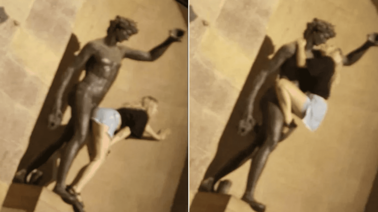 Bëri gjeste seksuale ndaj një statuje në Itali, turistja po kërkohet nga autorietet