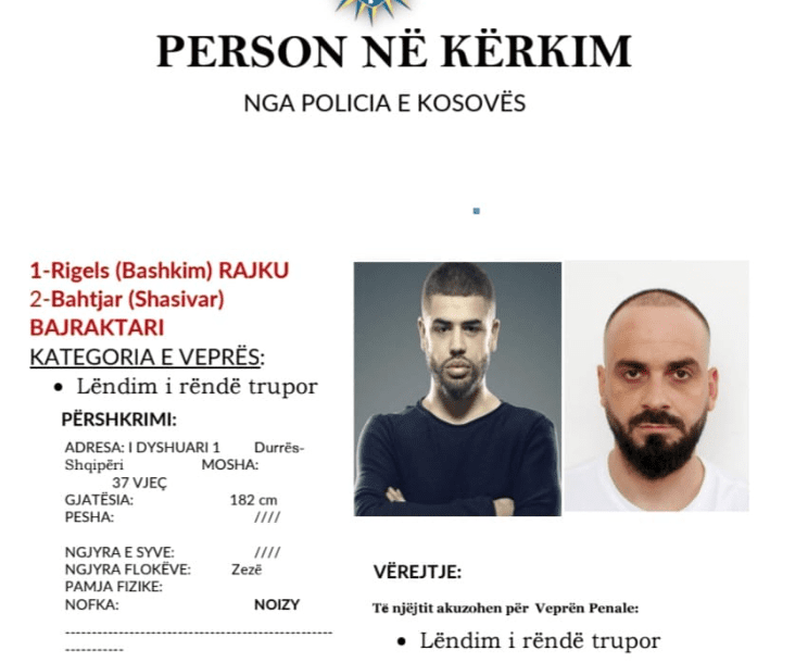 Policia në kërkim të Noizyt, pret ndihmën e qytetarëve për kapjen e tij