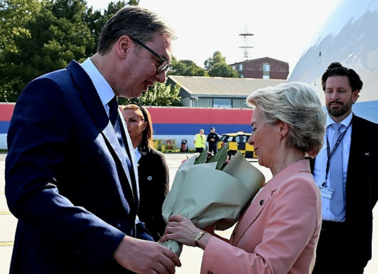 Von der Leyen arrin në Serbi, pritet nga Vuçiqi