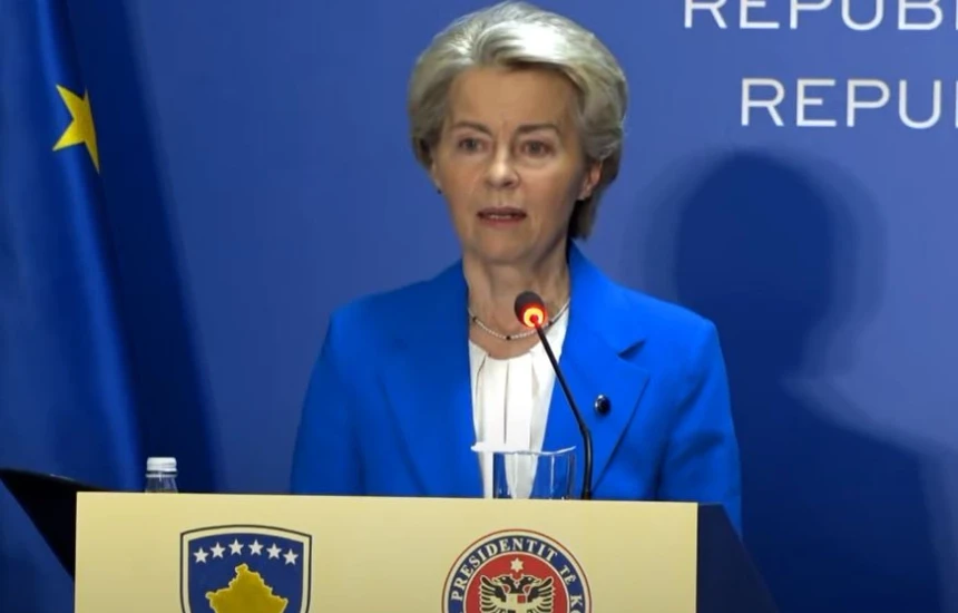 Von der Leyen: Kërkohet angazhim për heqjen e masave ndaj Kosovës