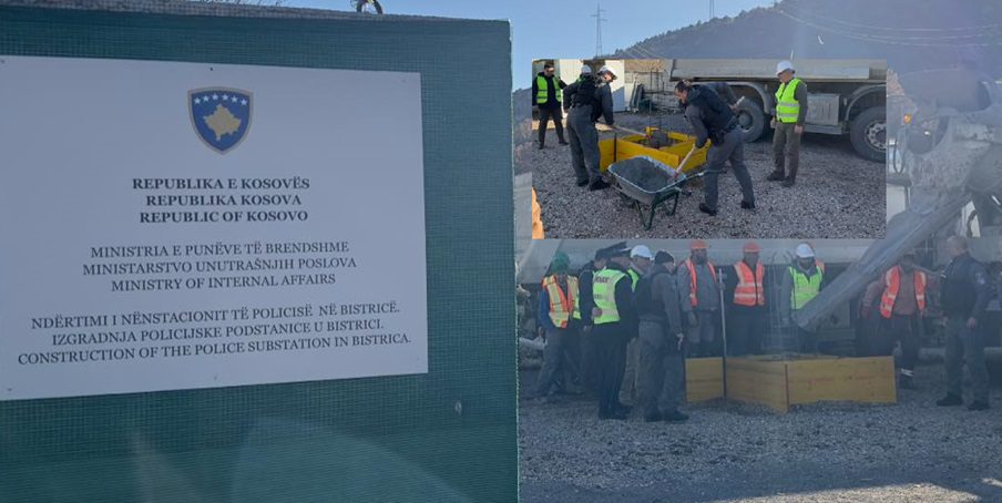 Vendoset gurthemeli i objektit të ri të nënstacionit policor në Leposaviq