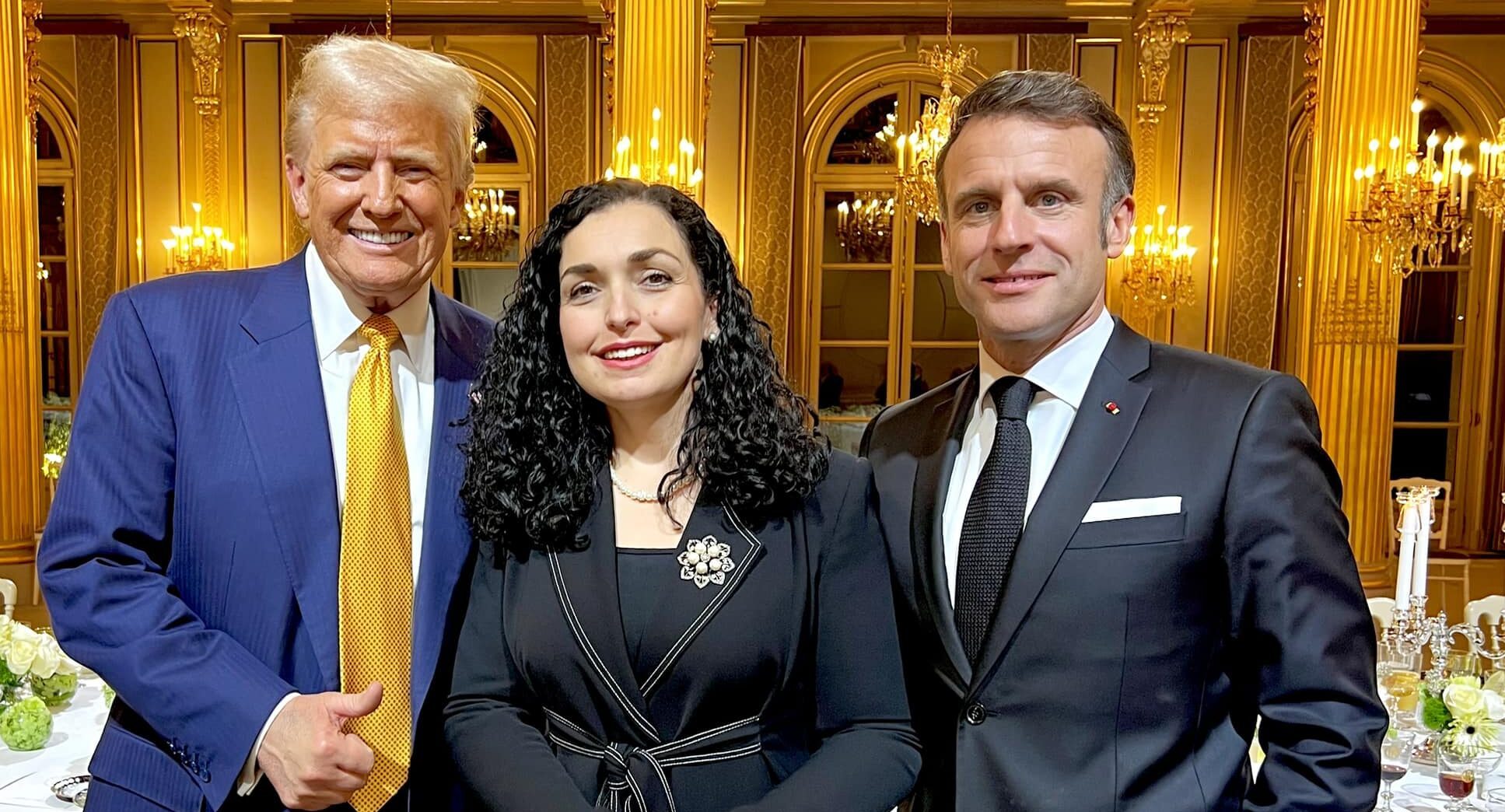 Aleanca euroatlantike – Osmani publikon fotografi me Trump dhe Macron