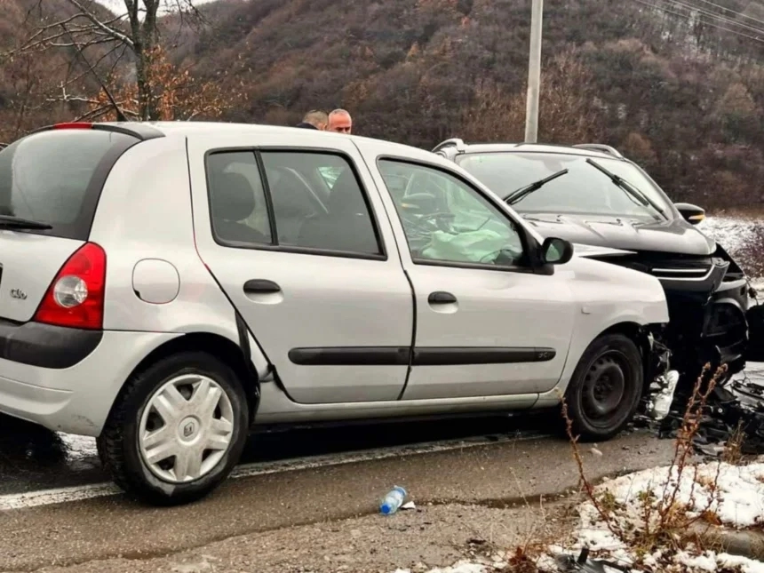 Aksident i rëndë në rrugën Gjilan-Kamenicë, Policia në vendngjarje