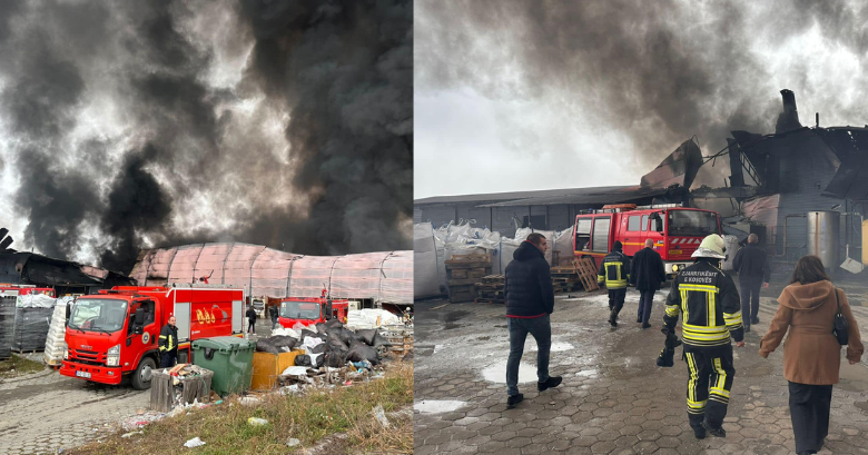 Zjarri në një fabrikë të plastikës në Rahovec: Nuk ka persona të lënduar