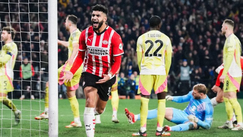 PSV eliminon Juventusin pas vazhdimeve nga Liga e Kampionëve