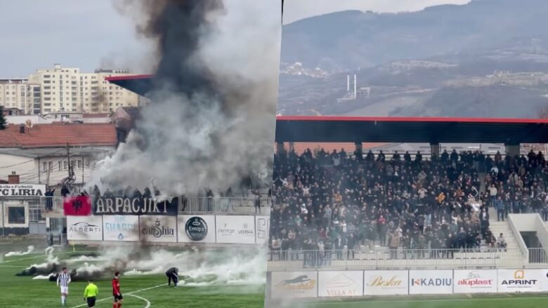 Atmosferë e jashtëzakonshme në Prizren, pasi Liria kaloi në epërsi 1-0 ndaj Vëllaznimit