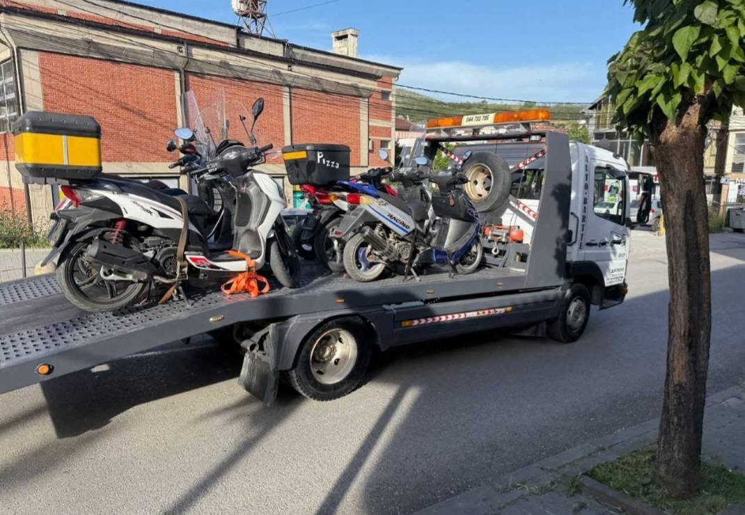 Konfiskohen mbi 100 motoçikleta për shkelje trafiku në Gjakovë