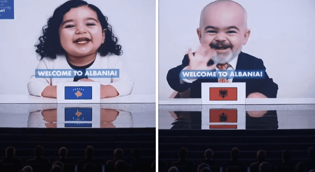 Samiti në Tiranë fillon me video qesharake të gjeneruar me AI 