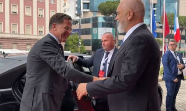Shefi i NATO-s, Mark Rutte pritet në Tiranë nga Edi Rama