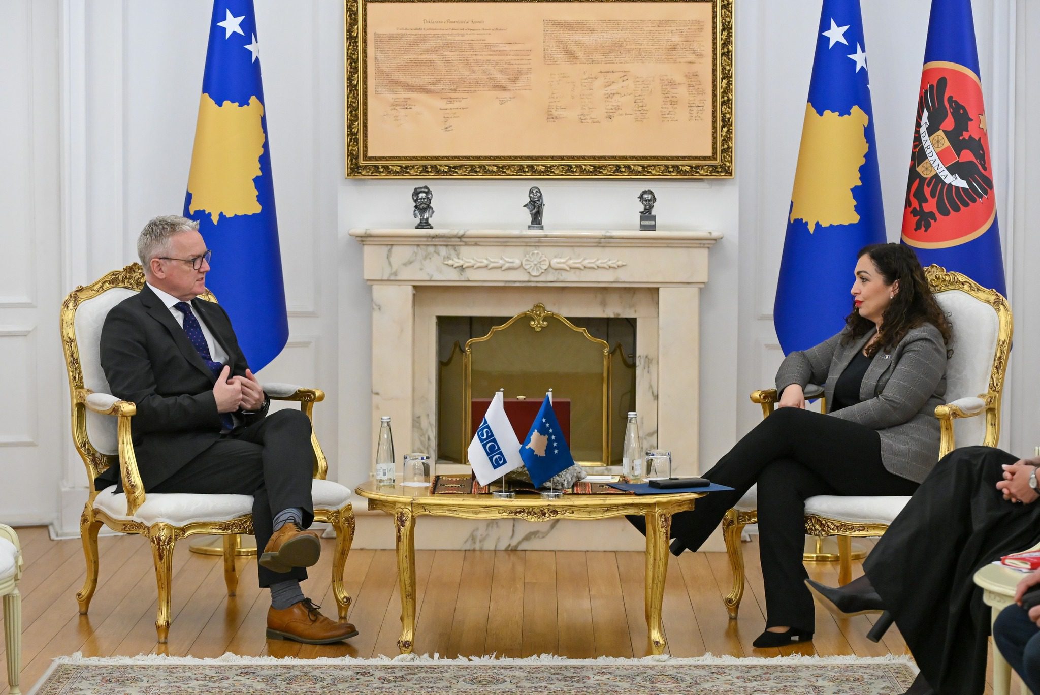 Presidentja Osmani pret ambasadorin e ri të OSBE-së në Kosovë