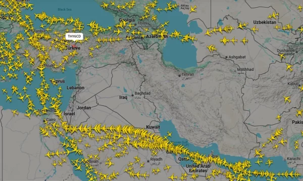 Ja si duket qielli mbi Lindjen e Mesme – Mbyllen aeroportet