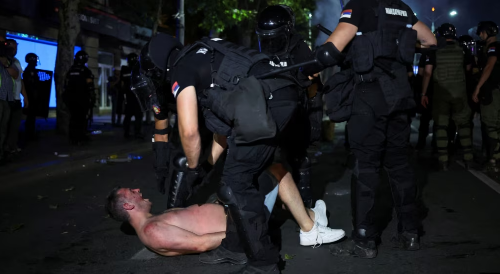 Incidente në Beograd në përfundim të protestës së studentëve 