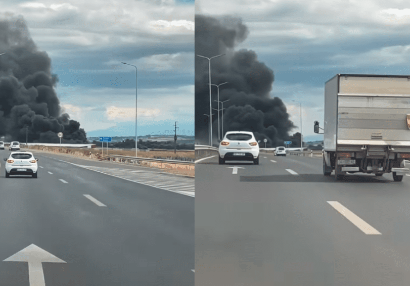 Zjarr në një hapësirë të autopjesëve në Maxhunaj të Vushtrrisë