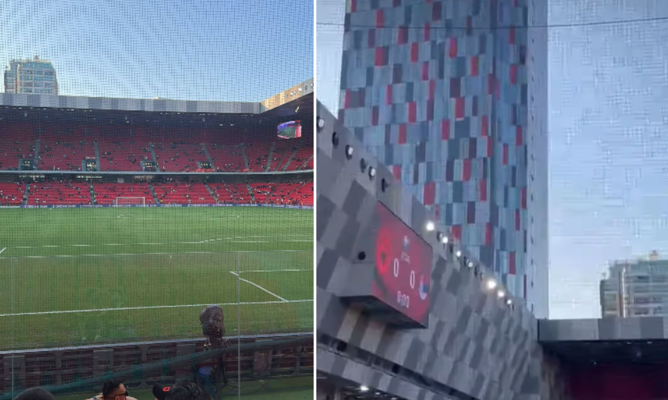 Për të shmangur incidente, stadiumi mbulohet plotësisht me rrjetë nga FSHF