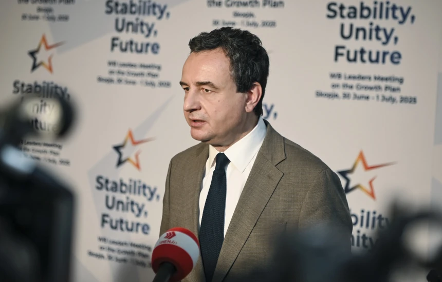 Kurti në Shkup: Kosovës t’i garantohet qasje e barabartë në programet dhe instrumentet e BE-së