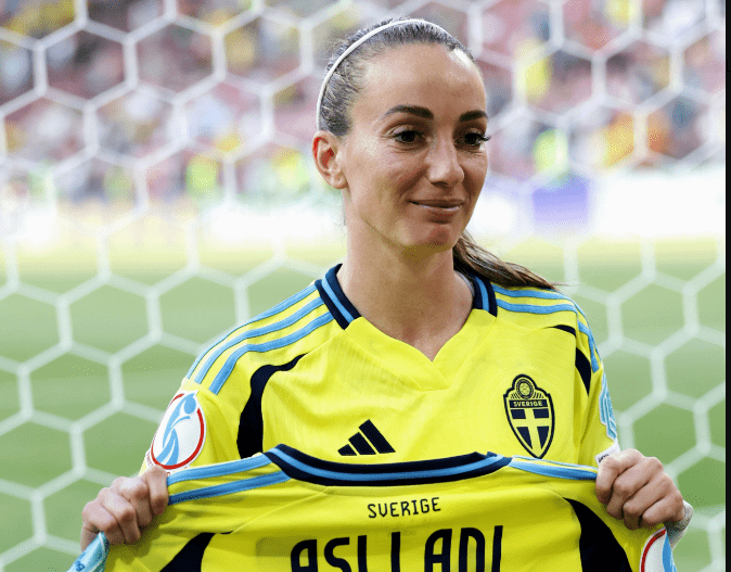 Kosovare Asllani arrin një rekord historik me kombëtaren e Suedisë