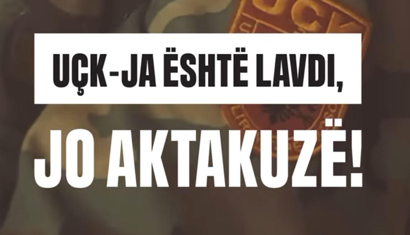 OVL-UÇK publikon video para protestës: UÇK-ja është lavdi, jo aktakuzë!