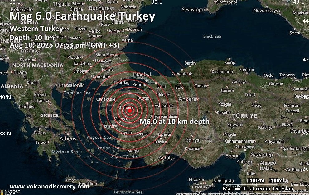 Tërmet 6.1 ballë në Turqi