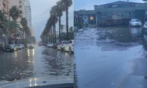 Durrësi kaplohet nga reshjet e dendura të shiut