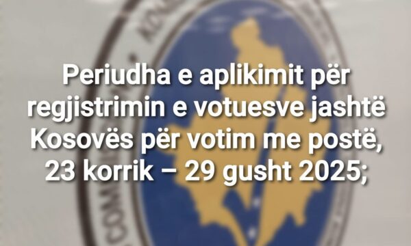 Edhe dy javë për regjistrimin e votuesve jashtë Kosovës