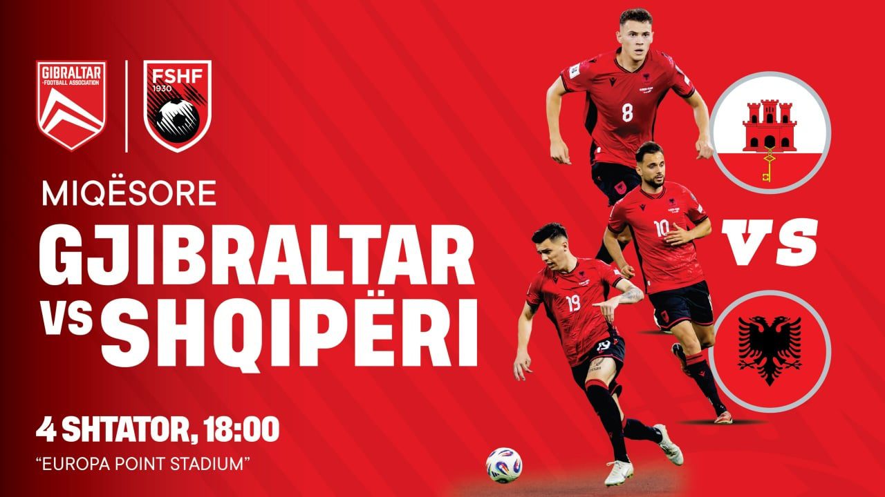 Ndeshja Shqipëri-Gjibraltar, formacionet zyrtare