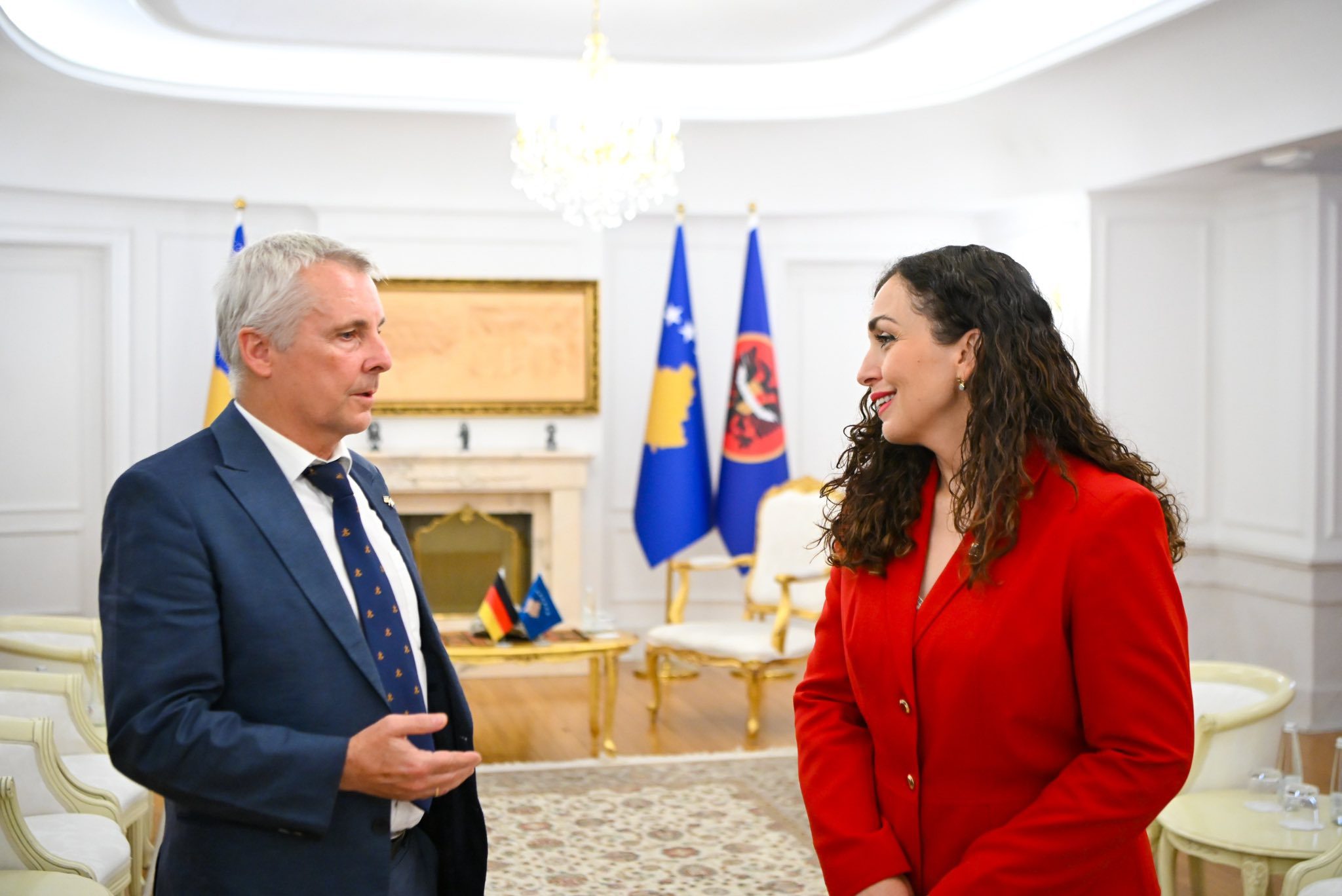 Osmani e pret në takim lamtumirës ambasadorin gjerman, e falënderon për angazhimin