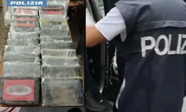 Shqiptari kapet me 27 kg kokainë në Itali