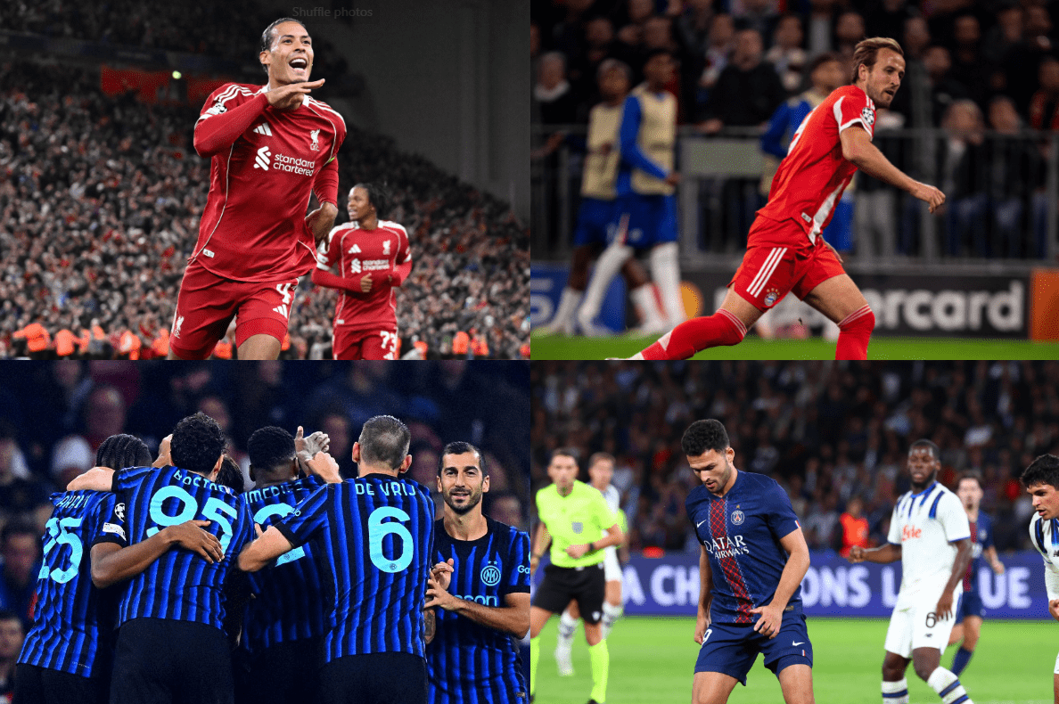 Këto janë rezultatet nga gjashtë ndeshjet e sotme në Champions League