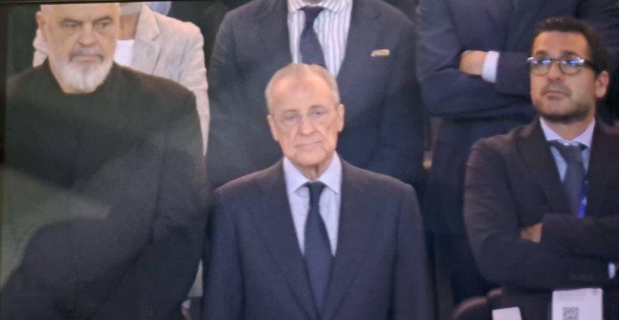 Edi Rama përkrah Florentino Perez, ndjek ndeshjen Real Madrid-Villarreal