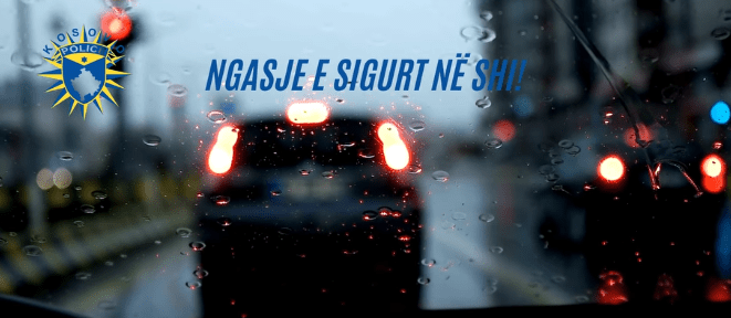 Policia apelon për kujdes në trafik gjatë ditëve me shi