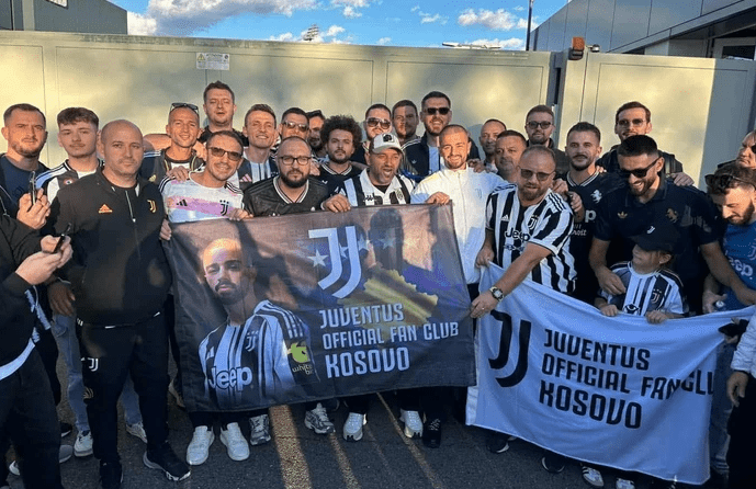 Edon Zhegrova takohet me tifozët e Juventusit nga Kosova, para derbit me Milanin