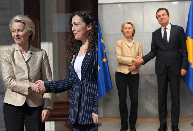 Von der Leyen deklarohet pas takimeve me Osmanin dhe Kurtin