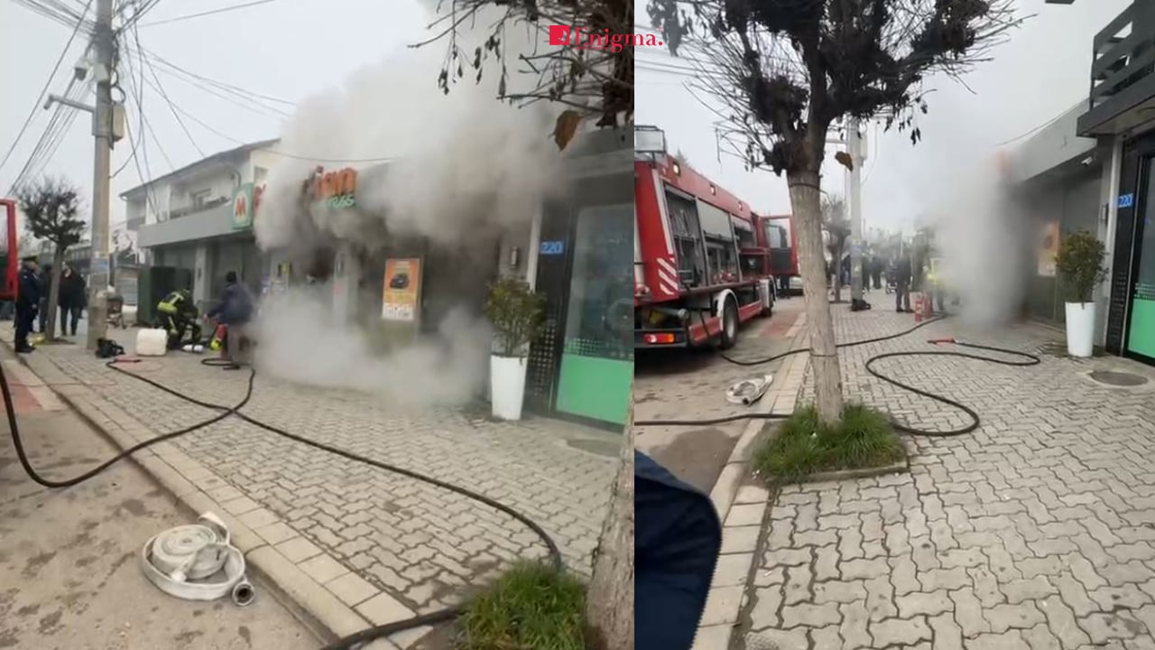 Digjet një market në Gjilan